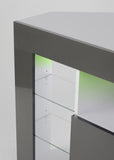 CORNER TV STAND - GREY