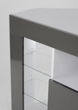 CORNER TV STAND - GREY