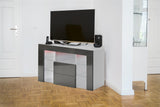 CORNER TV STAND - GREY