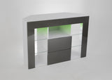 CORNER TV STAND - GREY
