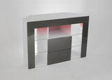 CORNER TV STAND - GREY