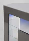 CORNER TV STAND - GREY