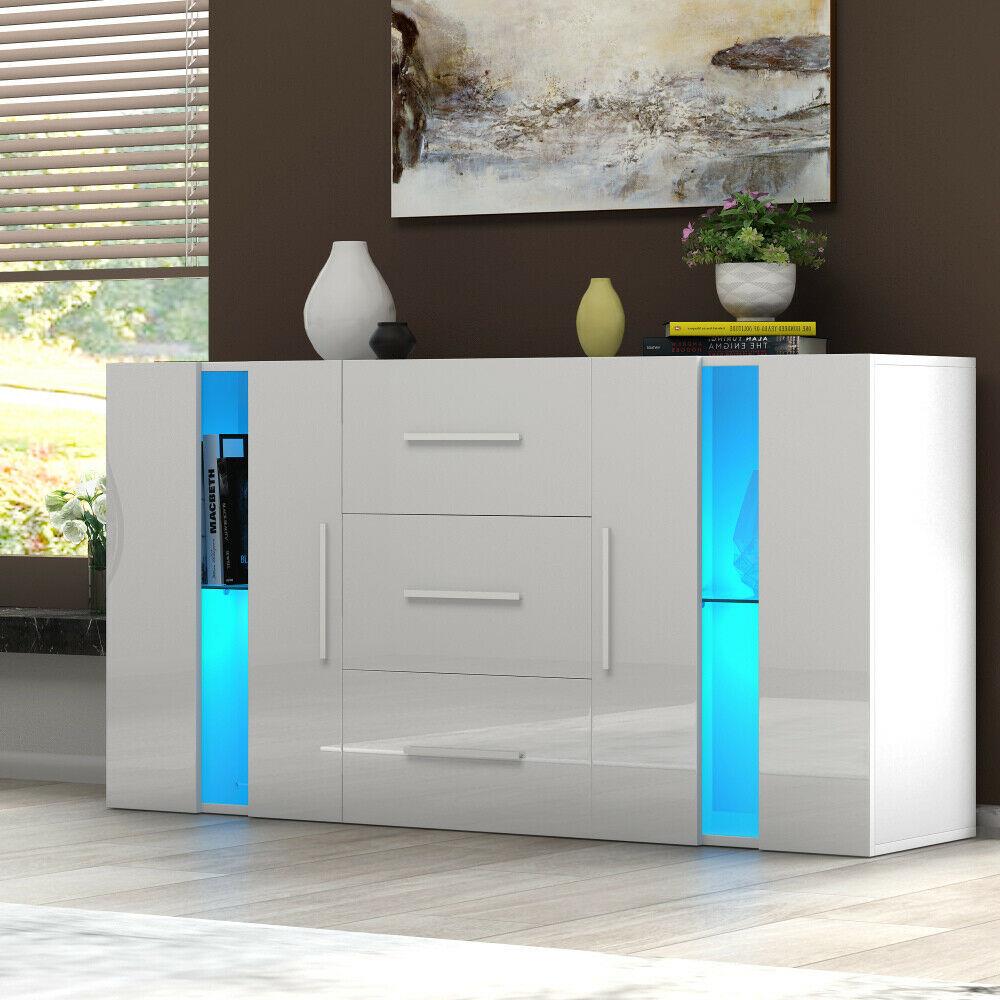 Led shop sideboard cabinet