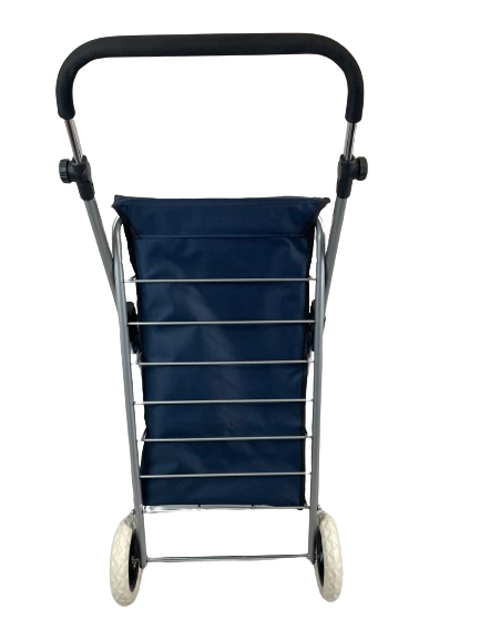 4 WHEEL SHOPPING TROLLEY - NAVY