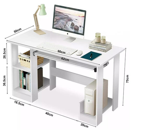 Home Office Computer Desk - White