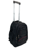 2 Wheel 50cm Cabin Holdall Rucksack - Black, Design 2