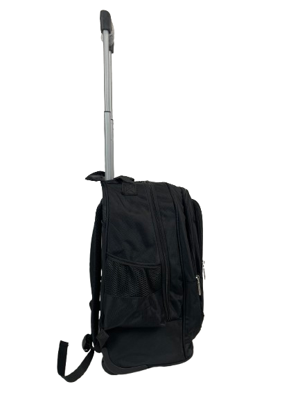 2 Wheel 50cm Cabin Holdall Rucksack - Black, Design 2