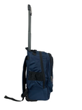 2 Wheel 50cm Cabin Holdall Rucksack - Navy, Design 2