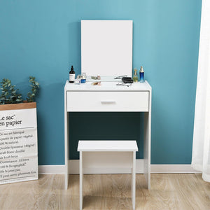DRESSING TABLE WITH MIRROR+STOOL