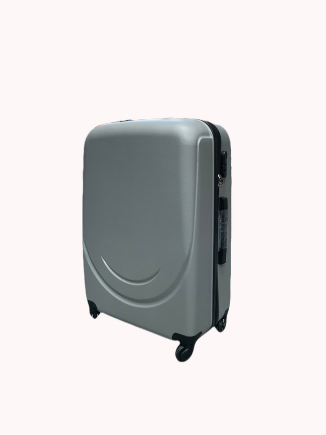 Hard Shell Large Suitcase Silver