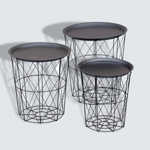 METAL WIRE BASKET METAL TOP