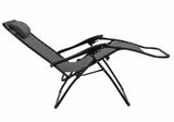 BRAND NEW FOLDING GRAVITY PADDED SUN LOUNGER GARDEN BEACH CHAIR RECLINER SINGLE