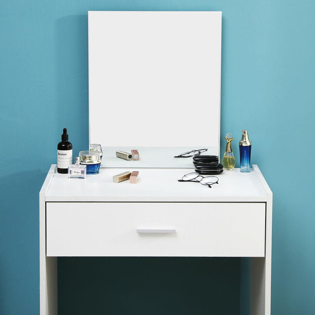 DRESSING TABLE WITH MIRROR+STOOL